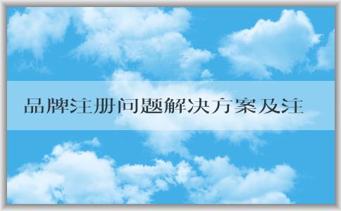 品牌注冊問題解決方案及注意事項(xiàng)