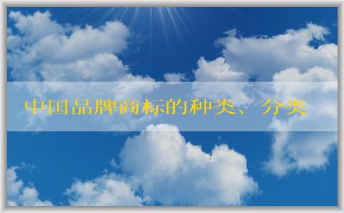 中國品牌商標(biāo)的種類、分類、**品牌及注冊要求介紹